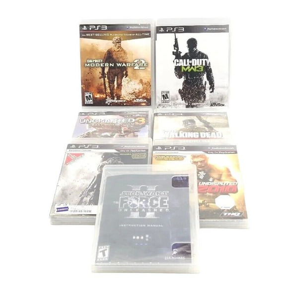 Lot Of 7 Sony Playstation 3 PS3 Video Games Action War Adventure Fighting COD‎ - Picture 1 of 9